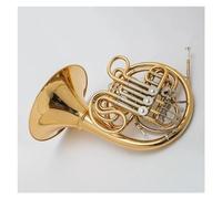 Instrumento Musical De Latón 4 Teclas Latón Amarillo Laca Dorada Tono F/Bb Trompa Doble Con Accesorios kit de trompa francesa
