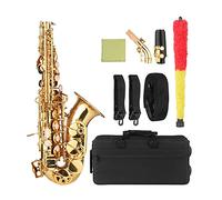 Instrumento Musical De Saxofón Saxophone De Latón Lacado Dorado Bb Para Músicos Principiantes Con Accesorios De Estuche