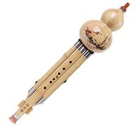 Instrumento Musical De Seda De Calabaza De Siete Agujeros Principiantes Para Tocar La Flauta De Calabaza En La Tecla Do Bemol Si Estudiantes Adultos Niños Interés Calabaza Seda (Color : Wood_C-key)