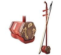 Instrumento musical Erhu, chino tradicional nacional de caoba Huqin, instrumento musical de violín chino de 2 cuerdas para niños adultos jugando exámenes
