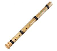 instrumento musical， Flauta 5 de bambú china Xiao Instrumento viento madera vertical musical tradicional hecho a mano for principiantes Principiante