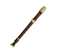 instrumento musical， Flauta dulce estilo alemán de 8 agujeros, clarinete soprano, revestimiento resina ABS, veta madera, flauta, tecla C, música
