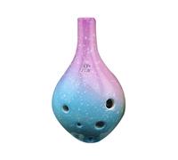 Instrumento Musical Ocarina Alto C De Cerámica De 6 Agujeros Para Estudiantes Principiantes (Color : Purple)