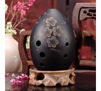 Instrumento musical Ocarina Black Clay Xun de 8 agujeros for regalo for principiantes (Color : A-Plum blossom)