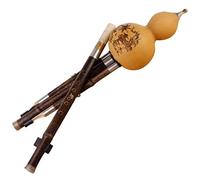 Instrumento Musical Para Niños Hulusi. Seda Cucurbitácea Musical Étnica Seda De Calabaza Bicolor Para Instrumento De Viento Flauta De Calabaza