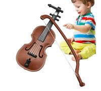 Instrumento musical para violín en miniatura, violín más pequeño para niños, minidecoración de violín pulido, decoración musical perfecta para el hogar, mini decoración del hogar, instrumento musical