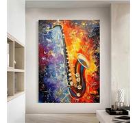 Instrumento musical Pintura Diamante Adultos Principiante,Bricolaje 5D Square Diamond Painting Kit Completo,diamond painting Manualidades Para Decoración de Hogar Pared Regalo 75x95cm