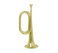 Instrumento musical Principiante Gran Latón Paso Español Bugle Trompeta Escuela Banda Orquesta Brass Bugle Con Boquilla