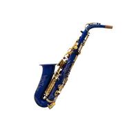 Instrumento Musical Profesional Lacado Azul Brillante Saxofón Alto Mi Bemol Saxofón