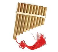 Instrumento Musical Tradicional Chino, 10 Pipas, Flauta De Pan C, Pipas De Calidad Clave, Instrumento De Viento De Madera, Flauta De Pan De Bambú (Color : Woodstrip left hand)