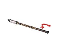 Instrumento musical tradicional chino Bawu Flauta de caña vertical con boquilla negra natural superficie brillante Patrones tallados Tono preciso Sonido claro y puro Ideal para principiantes Incluye n