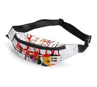 Instrumento Musical Tree Native North American Fanny Pack, riñonera Deportiva para niños Adultos para Hombres y Mujeres