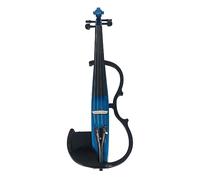 Instrumento Musical Violín Electrónico Profesional De Madera Maciza Con Cable De Conexión Y Auriculares Azul