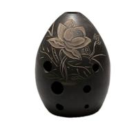 Instrumento Musical Xun De Arcilla Negra Ocarina De 8 Agujeros De Cerámica Pulida A Mano Para Estudiantes Principiantes