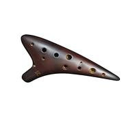 Instrumento Ocarina De 12 Agujeros Sc Agudos C Llave Doce Agujeros Laca Grande Ahumado Xun Rendimiento Profesional