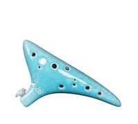 Instrumento Ocarina, Flauta de ocarina de 12 agujeros con llave en C alto for principiantes, estudiantes y adultos, cerámica multicolor(6)