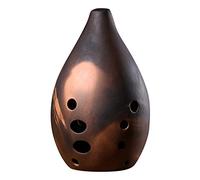 Instrumento Ocarina, Flauta ocarina Xun de cerámica de 10 agujeros, instrumento musical multicolor(Color C 14x8.5cm)