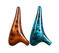 Instrumento Ocarina Ocarina de 12 agujeros con clave C alto para principiantes en la enseñanza de la ocarina(Turmeric)