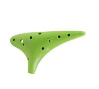 Instrumento Ocarina Ocarina de 12 agujeros con clave C ideal para amantes de la música y principiantes.(Green)