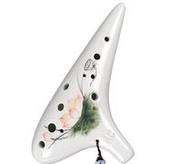 Instrumento Ocarina, Ocarina de 12 agujeros en tono C central, instrumento de cerámica multicolor(A)