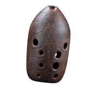 Instrumento Ocarina, Ocarina Xun de cerámica de doble cámara de 10 agujeros for adultos principiantes, horneada en horno, tono F/G, mano izquierda/derecha(G Left Hand)