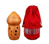 Instrumento Ocarina, Ocarina Xun de doble cámara y 10 agujeros, afinación FG, cerámica(F Note)