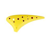 Instrumento Ocarina Práctica introductoria para principiantes y enseñanza de la interpretación del instrumento ocarina 12 agujeros(Yellow)