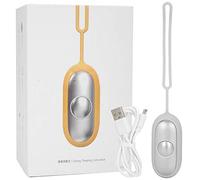 Instrumento para dormir, Instrumento para dormir, Diseño de botón redondo Duradero Conveniente para relajarse Dormir Regalo de carga USB(Silver)