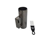Instrumento Percusión Latina, 3 × 8 Cm | Acero Inoxidable, Güiro Metal con Rascador, Ergonómico, Güiro con Rascador, para Ensayos