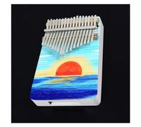 Instrumento Pintado Profesional 17 Teclas Color Madera Kalimba Piano De Dedo Portátil Con Accesorios Kalimba Piano de Pulgar (Color : 01)