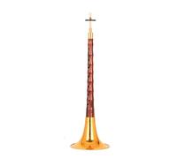 Instrumento Profesional De Trompeta Con Llave Suona D De Caoba Antigua Para Principiantes Y Adultos (Color : Golden double-sided carved bowl)
