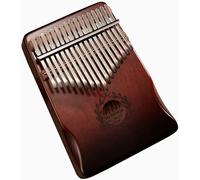 Instrumento sical Kalimba de 17 teclas, piano de pulgar 21 teclas Piano de dedo de madera maciza Mbira Piano portátil Regalo Marimba Forma de oso con martillo de afinación para adultos, prin