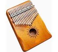 Instrumento sical Kalimba de 17 teclas, piano de pulgar 21 teclas Piano de dedo de madera maciza Mbira Piano portátil Regalo Marimba Forma de oso con martillo de afinación para adultos, prin