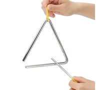 Instrumento triangular, juego de instrumentos de percusión de mano, triángulos de percusión con golpeadores