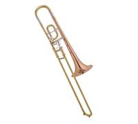 Instrumento Trombón Trombón Deslizante De Afinación Tenor, Campana De Cobre, Funda Deslizante De Latón, Trombón Lacado Dorado Con Estuche