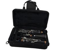 Instrumentos De Clarinete Con Llave De Plata Y Níquel Cuerpo De Baquelita Tono Bb 17 Teclas Con Estuche Boquilla Cañas