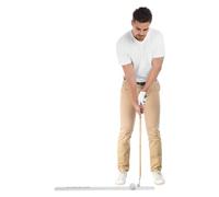 Instrumentos de entrenamiento de golf, carril de alineación de putting, riel de alineación de golf, dispositivo de entrenamiento de 2 piezas para ejercicios rectos y arcos, base de goma antideslizante