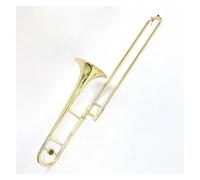 Instrumentos De Latón Trombón Tenor Bb Latón Lacado En Oro Con Accesorios Y Caja De Almacenamiento Trombón Para Principiantes