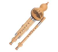 Instrumentos de madera Instrumentos nacionales Flauta Hulusi Instrumento de viento nacional chino Anti-caída Flauta Hulusi de doble tubo en C y si bemol Tipo de interpretación profesional Hulusi