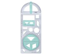 Instrumentos de medición: herramienta multifuncional de aprendizaje de matemáticas, reglas de dibujo para niños | Regla de función matemática geométrica flexible, herramienta de dibuj