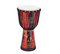 Instrumentos de Percusión Africanos Yembé 10 Pulgadas Parche de Cabra Madera Tambor Djembe Tallado a Mano Tambor Africano para Camping Djembe Drum(Standard 10 inches B)