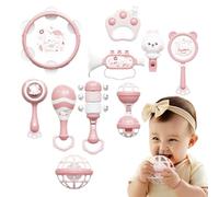 Instrumentos de percusión para niños: juego de juguetes musicales, kit de juego de ritmo de desarrollo, coloridos tambores de mano, xilófono, creadores de sonido para actividades musicales de aprendiz