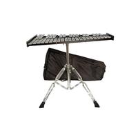 Instrumentos De Percusión Profesionales De 37 Notas Glockenspiel Metal Xilófono Bell Para Principiantes Y Estudiantes (Color : No music stand)