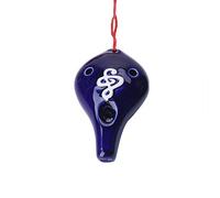 instrumentos de tocador, 6 Agujeros CeramiBeautiful Alto Exchange Glaze Instrumento Flauta Principiante Flauta Ocarina (Color : A) (Color : B)