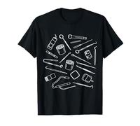Instrumentos dentales Set Herramientas Dentista Higienista Camiseta