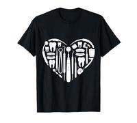 Instrumentos dentales Set Herramientas Dentista Higienista Camiseta