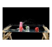 Instrumentos fotográficos para disparar bandejas, Bandeja de almacenamiento transparente portátil, altura de 6/10 cm, ideal for fotografía publicitaria y cosmética, ideal for fotografía flotante.(60x4