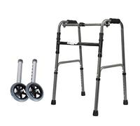 Instrumentos médicos de ayuda para caminar Estructura de aleación de aluminio, andador con 2 ruedas, andador asistido por asiento de transporte, una variedad de estilos, C (B)