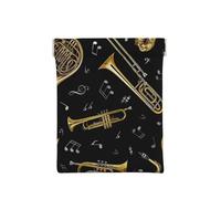 Instrumentos Musicales Impresión Clásica, Squeeze Top Wallet Bolsa de Almacenamiento para Mujer Monedero pequeño Bolsa de Cambio
