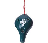 instrumentos musicales, instrumentos de cerámica, Ocarina, instrumento de ocarina, 6 agujeros CeramiBeautiful Alto Exchange Glaze Instrumento Flauta Principiante Flauta Ocarina (Color: A) (Color: C) (